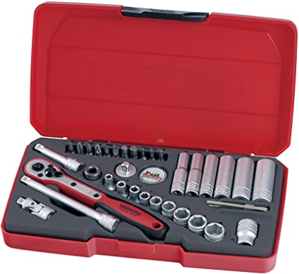 Socket Set 1/4in Drive MM 36 Pieces