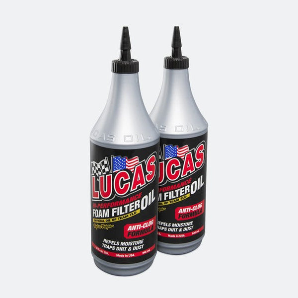 2-Pack Lucas Oil High Performance Foam Filter Oil (2 x 946 ml)