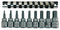 TengTools M3812 9 Piece 3/8" Drive Metric Hex Bit Socket Clip Rail